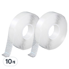 하이어데코 손으로찢는 초강력 실리콘 양면테이프 3cm x 3m, 투명, 10개