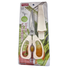 SHIMOMURA 下村 日本趣味食房可卸式海苔廚房剪刀 附收納套, 白色, 1個