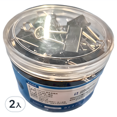 KW-trio 長尾夾DC-25t 25mm黑色, 2入