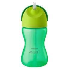 PHILIPS AVENT 新安怡 防漏吸管杯 適合12個月以上兒童, SCF798/01 綠色, 300ml, 1個