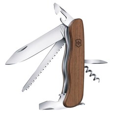 VICTORINOX 瑞士維氏 核桃木系列 森林人 Forester Wood 10用瑞士刀 0.8361.63 111mm, 1支