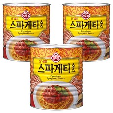 오뚜기 오쉐프 스파게티 소스, 3kg, 3개