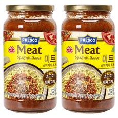 오뚜기프레스코 미트 스파게티소스, 600g, 2개