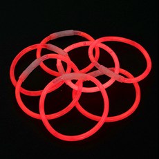 派對方亮光手環 100入, 紅色的, 3套