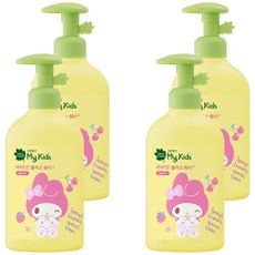 그린핑거 마이키즈 플러스 산리오 바디워시, 320ml, 4개