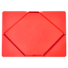 KING JIM CHEERS! PVC文件收納夾 霓虹色系列 CH2582T-RD 332 x 240 x 8mm, 紅色, 1個