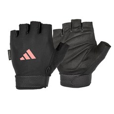 adidas Fitness Essential 魔鬼氈束帶健身手套, 粉紅色, 1個
