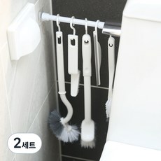 Sort It 多功能浴室清潔工具 伸縮桿 浴室清潔刷 刷具 8件組, 2套, 混合色