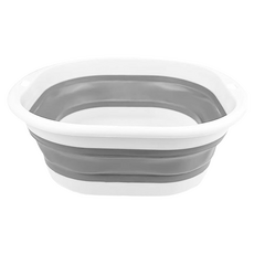 北歐風多功能可折疊水盆, 莫藍迪灰, 1個