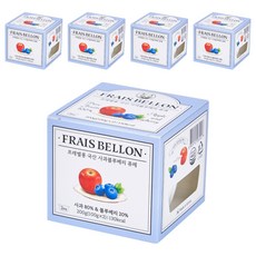 프레벨롱 국산 과일퓨레, 사과블루베리, 200g, 5개