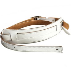 Koname 民謠吉他吊帶 肩背帶 皮革吉他背帶 白色, 1個