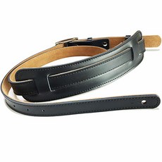 Koname 民謠吉他吊帶 肩帶 皮革吉他背帶 黑色, 1個