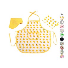 SEMOMS 孩童防水圍裙3入組