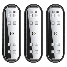 車門警示燈觸控氛圍燈 炫亮呼吸爆閃模式, 彩色光, 3個