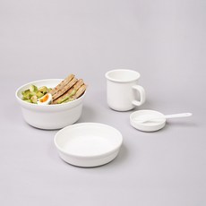 보울보울 국산 노르딕볼볼 1인 면기세트 4P, 밀크화이트, 면기 1개+디저트볼 1개+머그 1개+소스볼 1개, 1세트