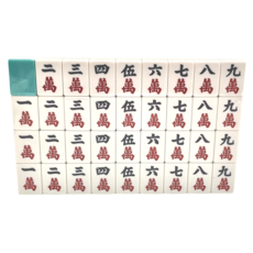 錦楓 電動桌專用麻將, 蒂芬尼綠, 1組