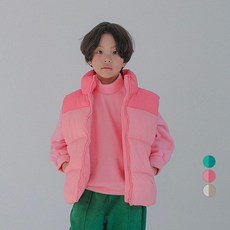 BerryCloset 大童男童拼接撞色鋪棉背心