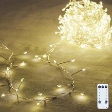 지네전구 줄전구 LED 줄조명 전원코드선 500구 + 리모콘 세트, 투명, 1세트