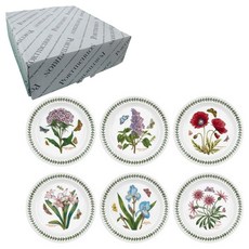Portmerion 植物園盤子套裝, 多色, M號盤子*6入, 1組