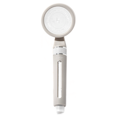 AQUADUO 高級開花系列 開/關蓮蓬頭, 新增旋轉開關設計, 灰色, 1個