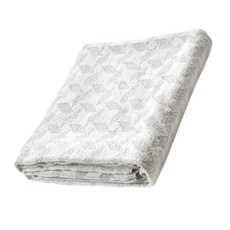 DASING 達興 竹炭凹凸提花毛巾被 146x170CM 保暖耐用 吸水 厚款 台灣製, 白色 + 灰色, 1條
