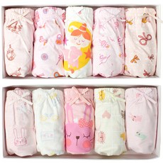 bonumam 女童動物棉質內褲 5件組+動物棉質內褲 5件組