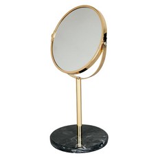 大理石底座圓鏡, 黑色的