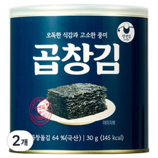 만전김 캔 곱창김, 2개