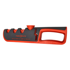 PUSH! 磨刀器 ABS鋼陶瓷材質, 黑色 + 紅色, 1個