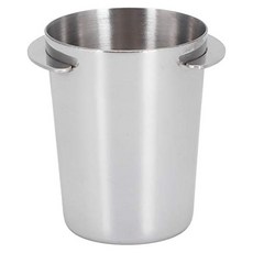 卡特屋 不鏽鋼咖啡接粉杯 304不鏽鋼材質, 不銹鋼原色, 1個