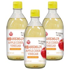 OTTOGI 不倒翁 蘋果醋, 345ml, 3個
