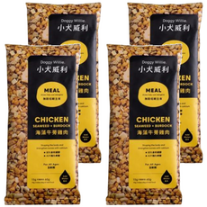 Doggy Willie 小犬威利 海藻牛蒡雞肉, 國產電宰去皮雞胸高蛋白質低熱量, 海藻補充鈣質強化骨骼與關節, 富含膳食纖維減少糞便異臭, 15g, 4包