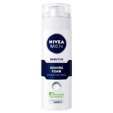NIVEA 妮維雅 MEN 男士極淨刮鬍泡, 專為男士設計 減少刺激不適, 豐富柔細泡沫 刮鬍更舒適, 無酒精溫和配方, 200ml, 1瓶
