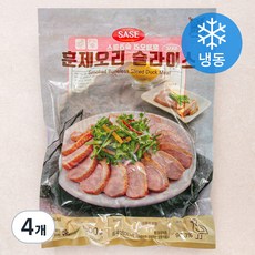 사세 중국산 훈제오리 슬라이스 (냉동), 4개, 800g