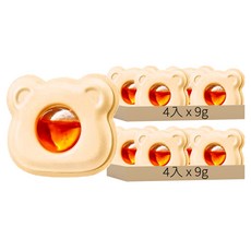 Y455 小熊液體香薰 奶油小熊 4入, 蜜桃香, 9g, 2組