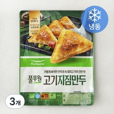 풀무원 고기지짐만두 (냉동), 500g, 3개