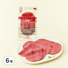 존쿡델리미트 비프 파스트라미, 100g, 6개