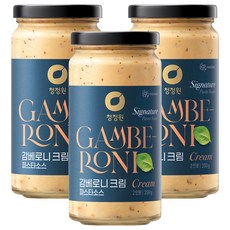 청정원 감베로니 크림 파스타소스, 350g, 3개