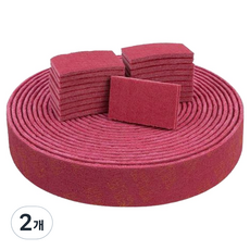 阿薩雷 平底鍋燒焦鍋具頑固污漬除鏽金剛砂菜瓜布 100cm, 2個, 1入