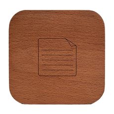 純粹MEMO盒 樺木材質 泰國產地, 9.5 x 9.5 x 2.5cm