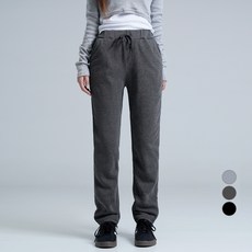 Cotton Closet 女款刷毛彈性鬆緊帶修身直筒褲