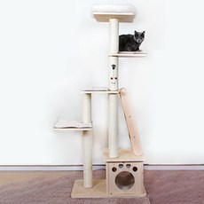 PET MORNING 木貓塔 PMC-6512, 混色, 1個