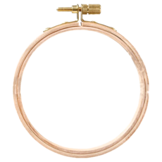 Clover 可樂牌 木質繡花框，天然木/黃銅, CL57-522, 1個