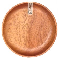 品木屋 原木圓型淺盤, 小(15 x 2.3cm), 原木色, 1個