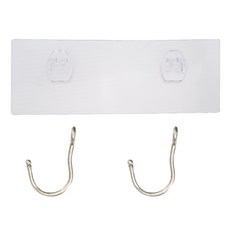 Easy 易立家 304不鏽鋼 超級黏膠 無痕掛勾 大, 透明色, 1組