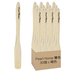 Pearl Horse 寶馬 竹製咖啡棒 短 TA-W-002-001-1, 30個, 褐色