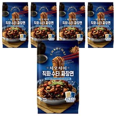 차오차이 직화 수타식 짜장면 720g 2인분, 5개