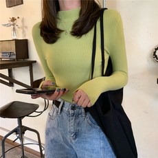 PEONIST 女款半高領針織T恤