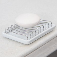 natureahn 陶瓷304不鏽鋼肥皂架託盤, 1個, 單一顏色