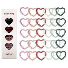 jellymom Boiboi 愛心吊環好朋友玩具固齒器 30種套組, 2套, 混合色